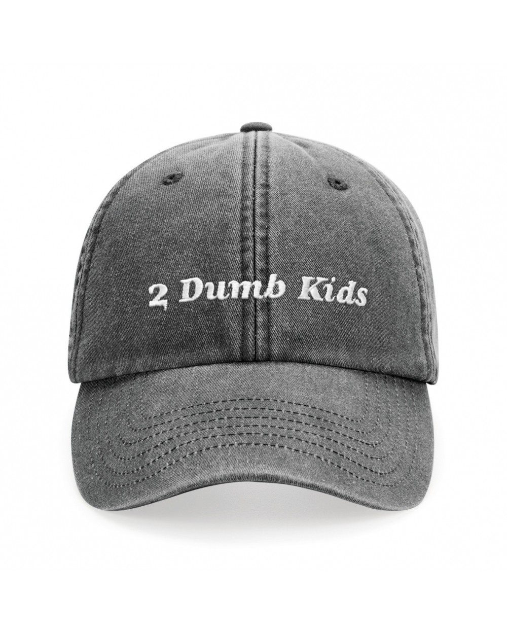 2 Dumb Kids Vintage Black Cap